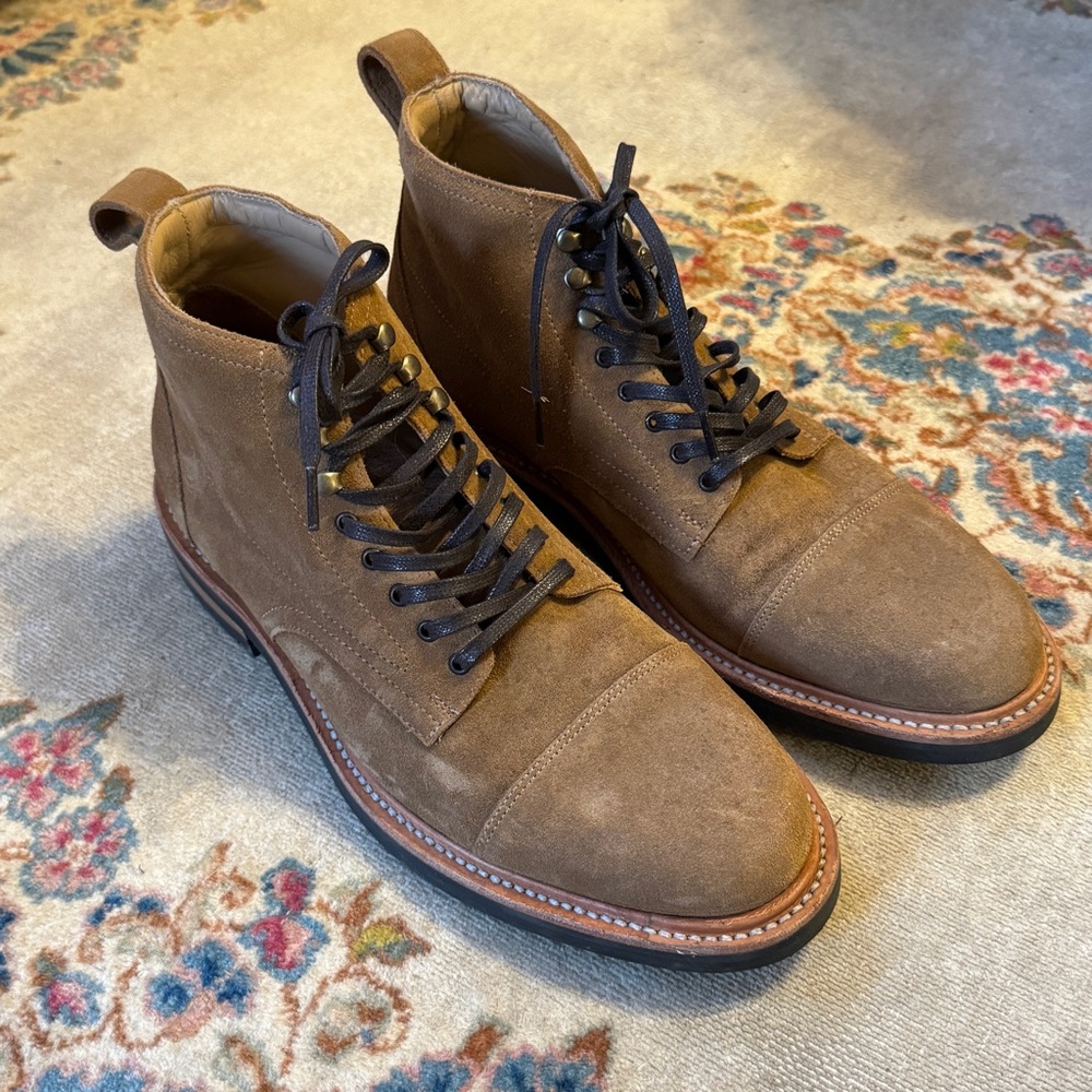 Huckberry Rhodes Portland Boots in Mojave Suede